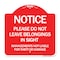 Signmission Do Not Leave Belongings in Sight Management Is Not Liable for Theft or Damage, A-DES-RW-1818-23529 A-DES-RW-1818-23529 - alternate 1